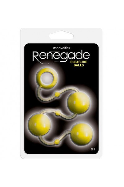 Желтые анальные шарики Renegade Pleasure Balls Желтые анальные шарики Renegade Pleasure Balls