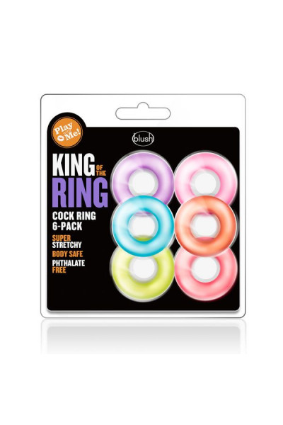 Набор из 6 эрекционных колец King of the Ring Набор из 6 эрекционных колец King of the Ring