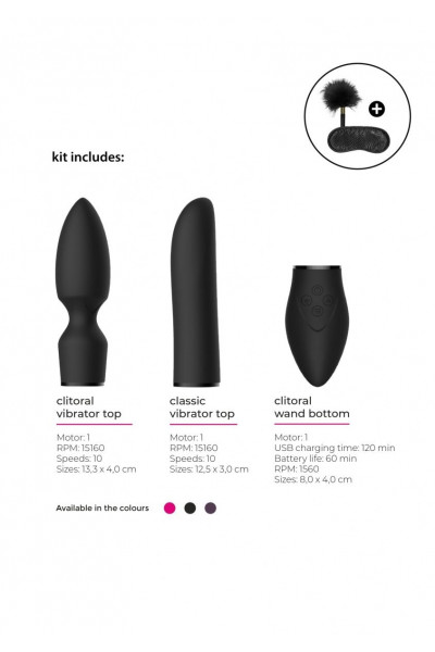 Черный эротический набор Pleasure Kit №4 Черный эротический набор Pleasure Kit №4