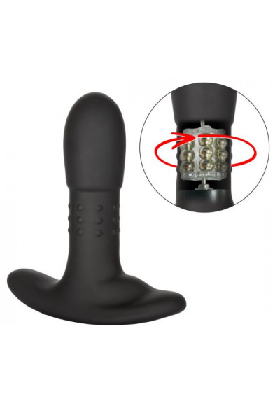 Черный массажер простаты Eclipse Beaded Probe - 12,75 см. Черный массажер простаты Eclipse Beaded Probe - 12,75 см.