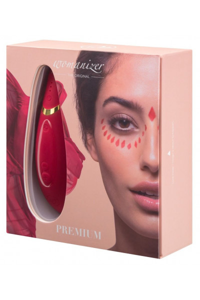 Красный бесконтактный клиторальный стимулятор Womanizer Premium Красный бесконтактный клиторальный стимулятор Womanizer Premium