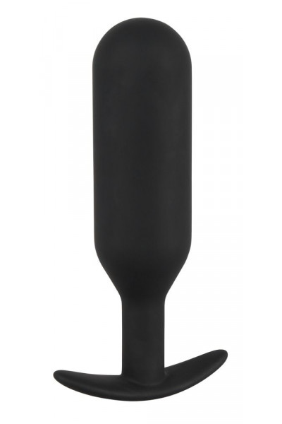 Черная анальная пробка с утяжелением Anal Trainer Large - 17,5 см.