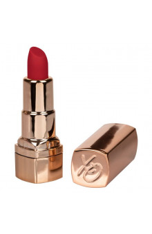 Золотистый вибратор-помада с красным мягким кончиком Hide Play Rechargeable Lipstick