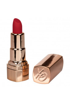 Золотистый вибратор-помада с красным мягким кончиком Hide Play Rechargeable Lipstick
