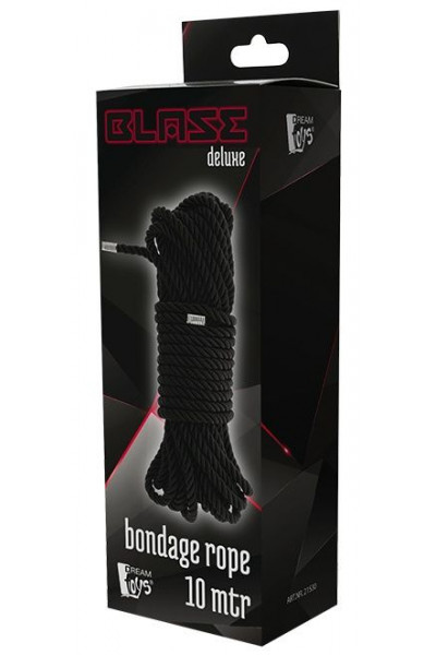 Черная веревка для бондажа BONDAGE ROPE - 10 м. Черная веревка для бондажа BONDAGE ROPE - 10 м.