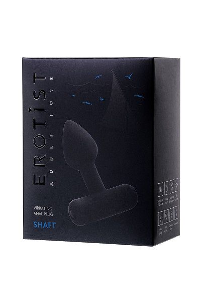Чёрная анальная мини-вибровтулка Erotist Shaft - 7 см. Чёрная анальная мини-вибровтулка Erotist Shaft - 7 см.