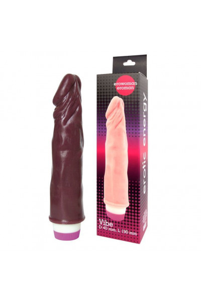 Вибратор Realistic Cock Vibe коричневого цвета - 21 см. Вибратор Realistic Cock Vibe коричневого цвета - 21 см.