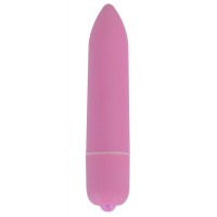 Розовая удлинённая вибропуля Power Bullet Pink - 8,3 см.