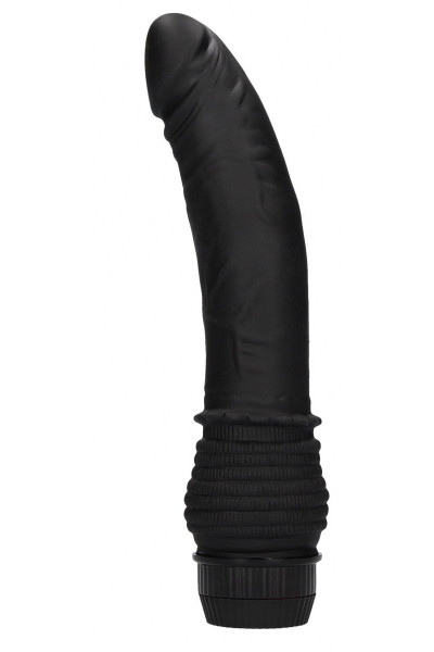 Черный вибромассажер Multispeed G-Spot Vibrator - 19 см. Черный вибромассажер Multispeed G-Spot Vibrator - 19 см.