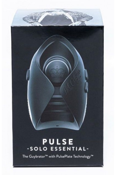 Черный инновационный мужской вибратор PULSE SOLO ESSENTIAL Черный инновационный мужской вибратор PULSE SOLO ESSENTIAL