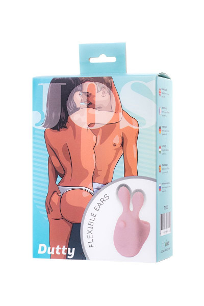 Нежно-розовая вибронасадка на палец DUTTY Нежно-розовая вибронасадка на палец DUTTY
