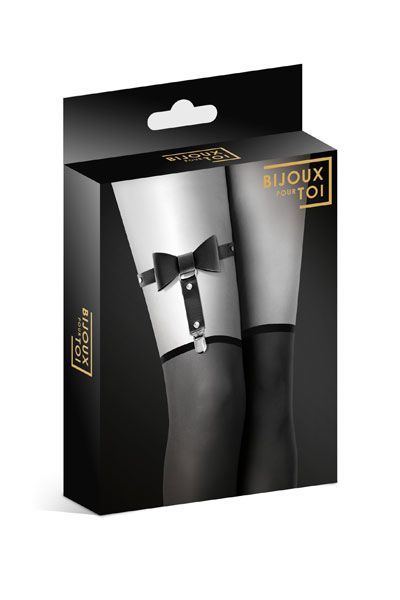Подвязка с черным бантиком GARTER WITH BOW Подвязка с черным бантиком GARTER WITH BOW