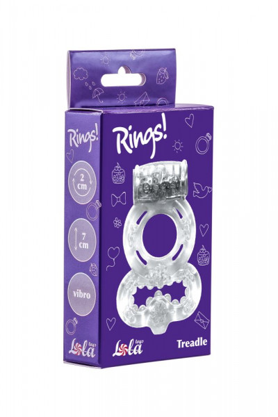 Прозрачное эрекционное кольцо Rings Treadle с подхватом Прозрачное эрекционное кольцо Rings Treadle с подхватом