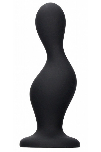 Черная анальная пробка Wave Butt Plug - 11,3 см. Черная анальная пробка Wave Butt Plug - 11,3 см.