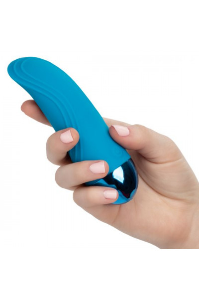 Голубой мини-вибратор Tremble Tickle - 12,75 см. Голубой мини-вибратор Tremble Tickle - 12,75 см.