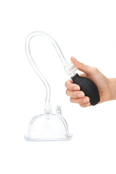 Прозрачная вакуумная помпа Deluxe Pussy Pump с зажимом для клитора Прозрачная вакуумная помпа Deluxe Pussy Pump с зажимом для клитора