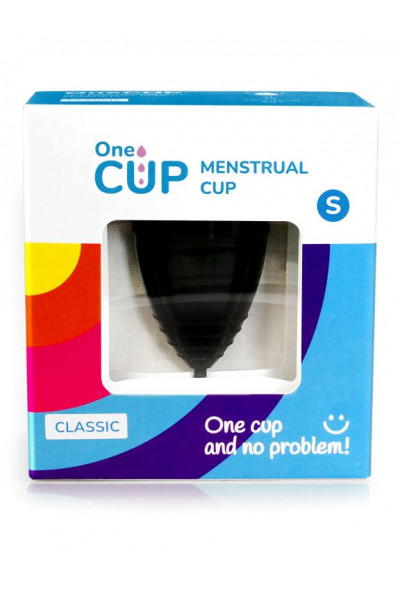 Черная менструальная чаша OneCUP Classic - размер S Черная менструальная чаша OneCUP Classic - размер S