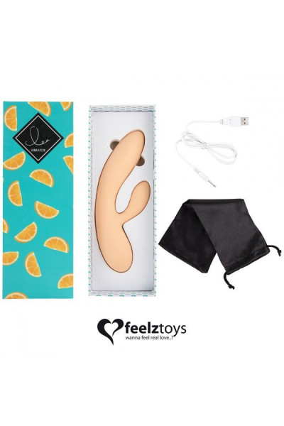 Бежевый вибратор-кролик Lea Rabbit Vibrator - 20,2 см. Бежевый вибратор-кролик Lea Rabbit Vibrator - 20,2 см.