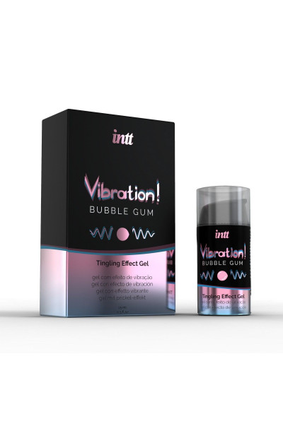 Жидкий интимный гель с эффектом вибрации Vibration! Bubble Gum - 15 мл. Жидкий интимный гель с эффектом вибрации Vibration! Bubble Gum - 15 мл.