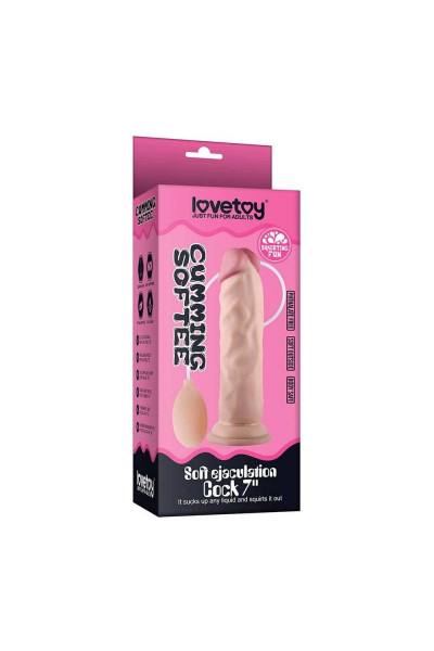 Телесный фаллоимитатор 8.5 Soft Ejaculation Cock - 21,6 см. Телесный фаллоимитатор 8.5 Soft Ejaculation Cock - 21,6 см.