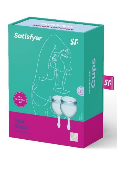Набор голубых менструальных чаш Feel good Menstrual Cup Набор голубых менструальных чаш Feel good Menstrual Cup