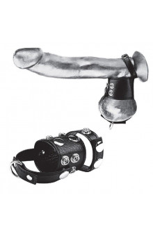 Утяжка на пенис и мошонку Cock Ring With 1.5 Ball Stretcher And Optional Weight Ring