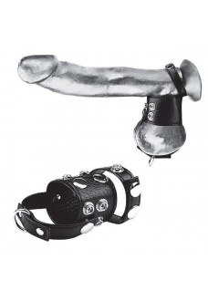 Утяжка на пенис и мошонку Cock Ring With 1.5 Ball Stretcher And Optional Weight Ring