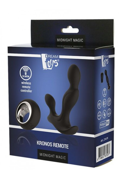 Черный анальный вибратор KRONOS REMOTE - 12 см. Черный анальный вибратор KRONOS REMOTE - 12 см.
