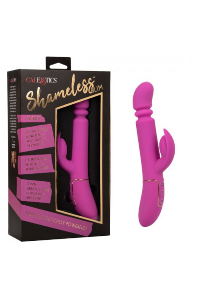Лиловый вибратор с поступательными движениями Shameless Slim Player - 22,75 см. Лиловый вибратор с поступательными движениями Shameless Slim Player - 22,75 см.