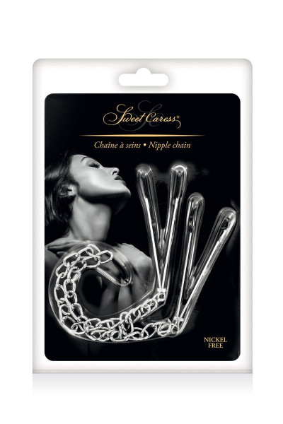 Регулируемые зажимы для сосков Sweet Caress Nipple Chain Регулируемые зажимы для сосков Sweet Caress Nipple Chain