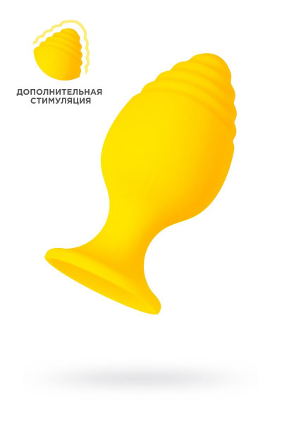 Желтая анальная втулка Riffle - 6 см. Желтая анальная втулка Riffle - 6 см.