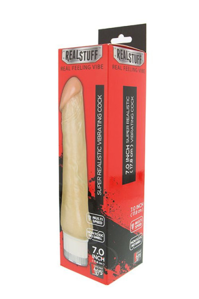 Реалистичный мультискоростной вибратор REALSTUFF 7INCH VIBRATOR - 17,8 см. Реалистичный мультискоростной вибратор REALSTUFF 7INCH VIBRATOR - 17,8 см.