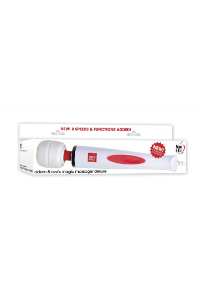Белый проводной жезловый вибратор Magic Massager Deluxe Белый проводной жезловый вибратор Magic Massager Deluxe