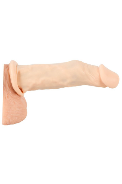 Телесная насадка-удлинитель Silicone Extension - 19 см. Телесная насадка-удлинитель Silicone Extension - 19 см.