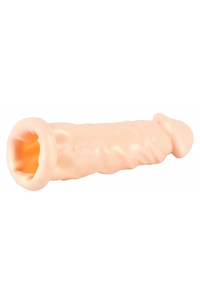 Телесная насадка-удлинитель Silicone Extension - 19 см. Телесная насадка-удлинитель Silicone Extension - 19 см.
