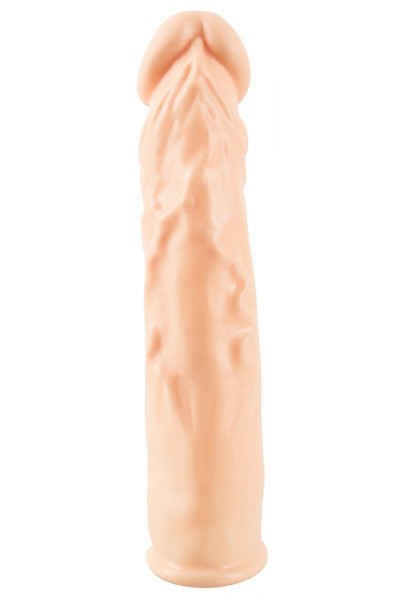 Телесная насадка-удлинитель Silicone Extension - 19 см. Телесная насадка-удлинитель Silicone Extension - 19 см.