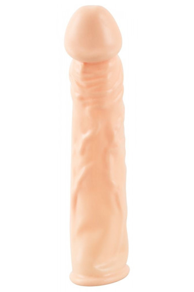 Телесная насадка-удлинитель Silicone Extension - 19 см. Телесная насадка-удлинитель Silicone Extension - 19 см.