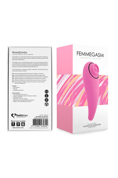 Розовый клиторальный вибромассажер FemmeGasm Розовый клиторальный вибромассажер FemmeGasm