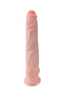 Телесный фаллоимитатор-гигант 14 Cock with Balls - 37,5 см.