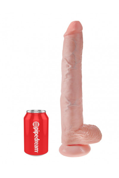 Телесный фаллоимитатор-гигант 14 Cock with Balls - 37,5 см. Телесный фаллоимитатор-гигант 14 Cock with Balls - 37,5 см.