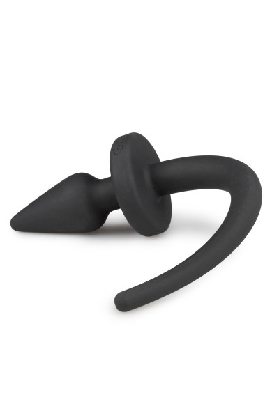 Черная пробка с хвостом собаки Dog Tail Plug S Черная пробка с хвостом собаки Dog Tail Plug S