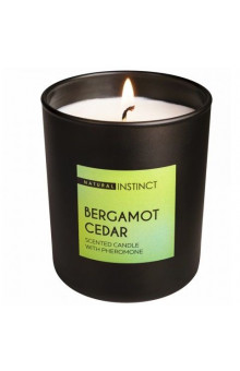 Ароматическая свеча с феромонами Natural Instinct Кедр и бергамот - 180 гр.
