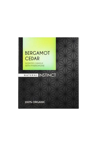 Ароматическая свеча с феромонами Natural Instinct Кедр и бергамот - 180 гр. Ароматическая свеча с феромонами Natural Instinct Кедр и бергамот - 180 гр.