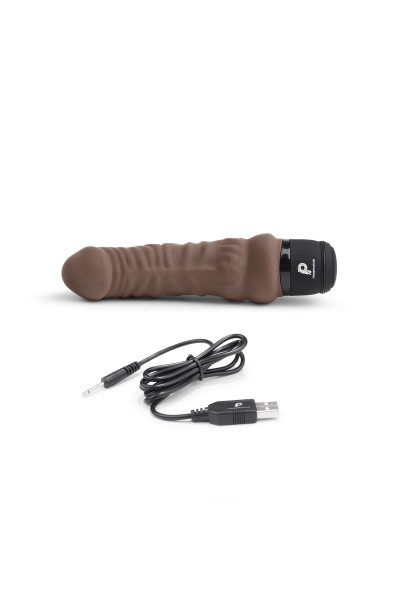 Коричневый вибратор-реалистик 6 Realistic Vibrator - 17 см. Коричневый вибратор-реалистик 6 Realistic Vibrator - 17 см.