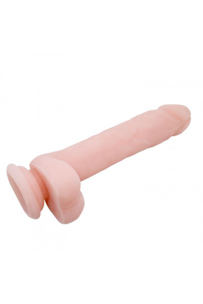 Телесный фаллоимитатор на присоске Super Dildo - 21,5 см. Телесный фаллоимитатор на присоске Super Dildo - 21,5 см.