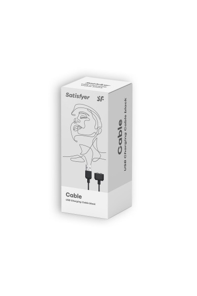 Черный магнитный кабель для зарядки Satisfyer USB Charging Cable Черный магнитный кабель для зарядки Satisfyer USB Charging Cable